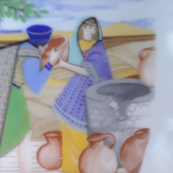 Vintage 1986 Edwin Knowles Rebekah Bible Mothers Collector's Plate - Picture 2 of 9